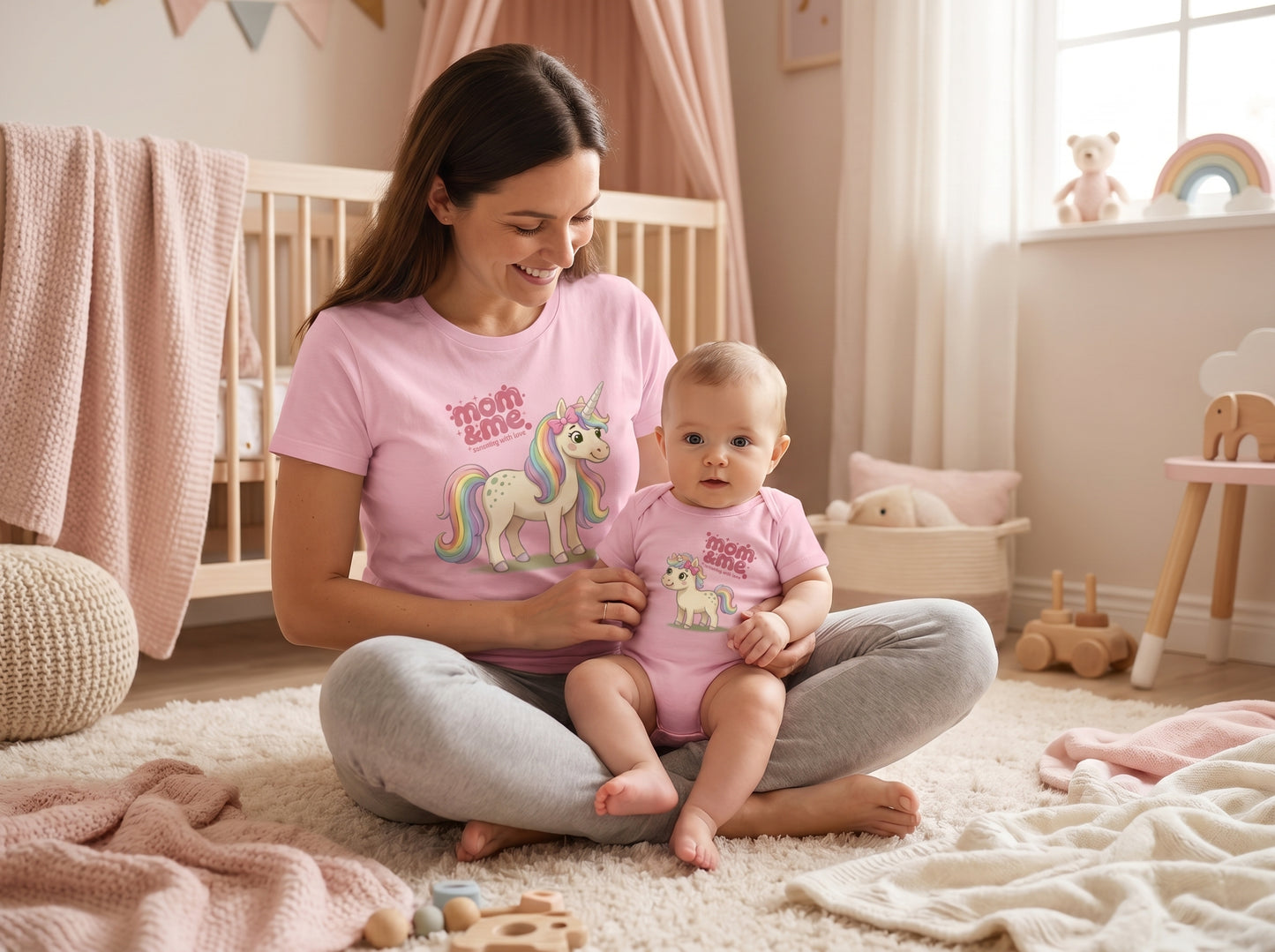 Mamá Unicornio & Bebé Unicornio ( Body )