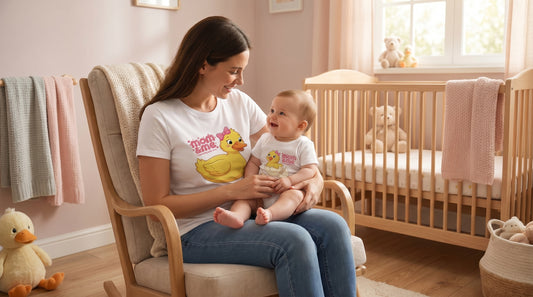 Mama Duck & Baby Duckling (Baby T-shirt)