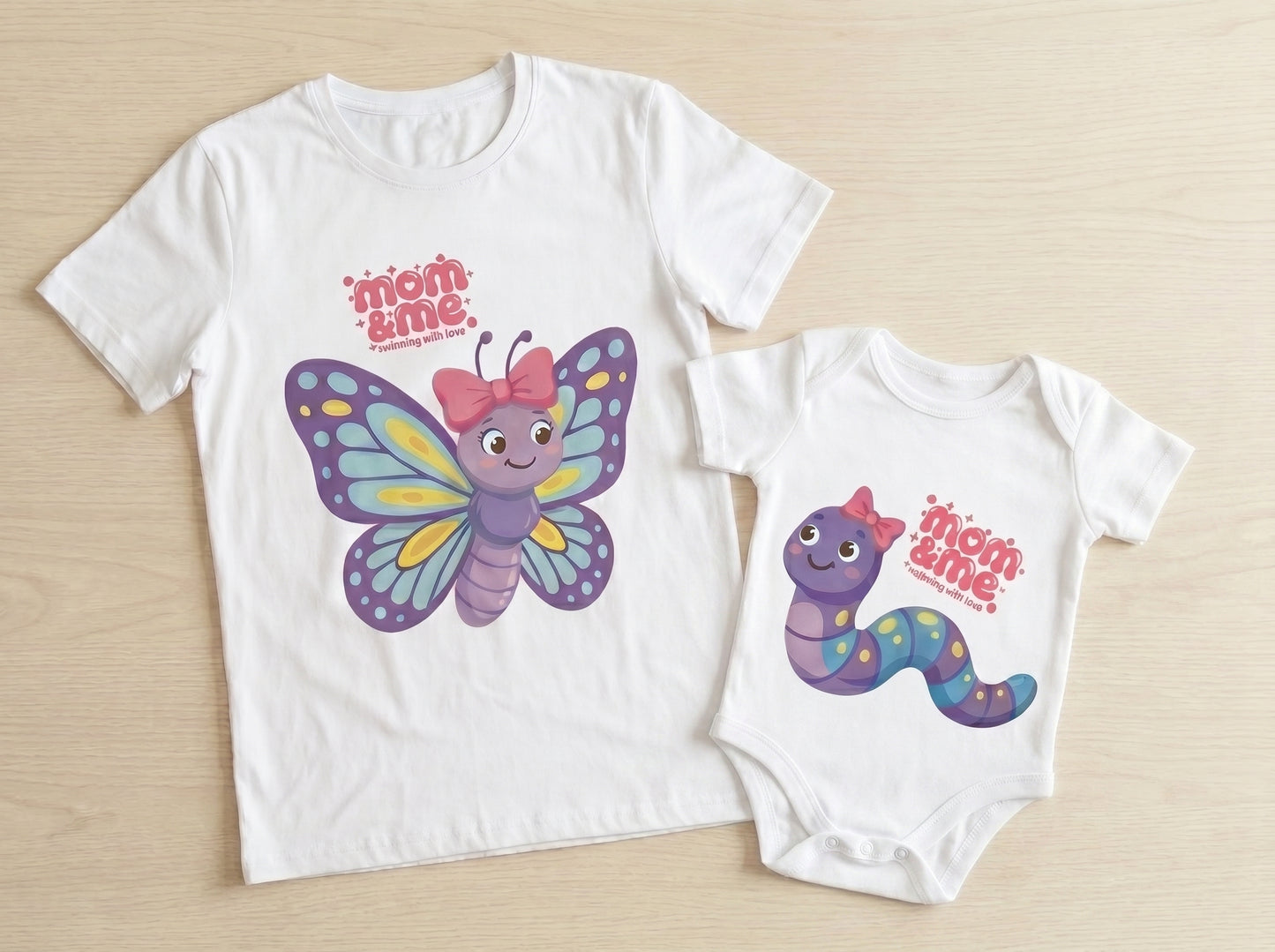 Mamá Mariposa & Bebé Gusanito ( Body )