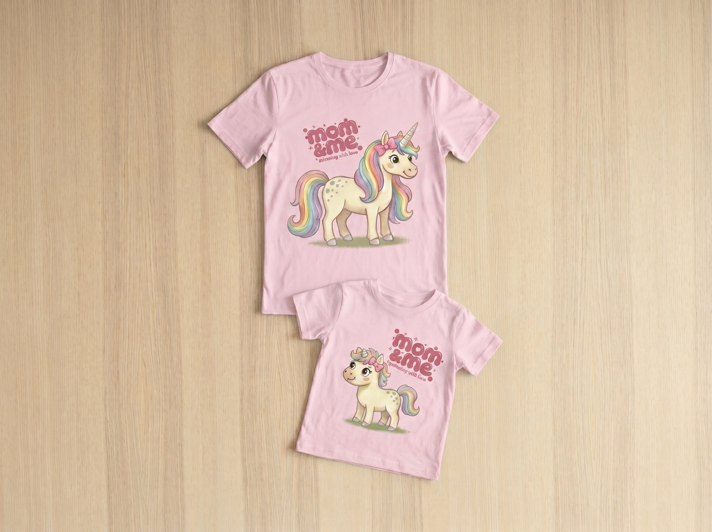 Mamá Unicornio & Bebeé Unicornio ( Camiseta Bebé )