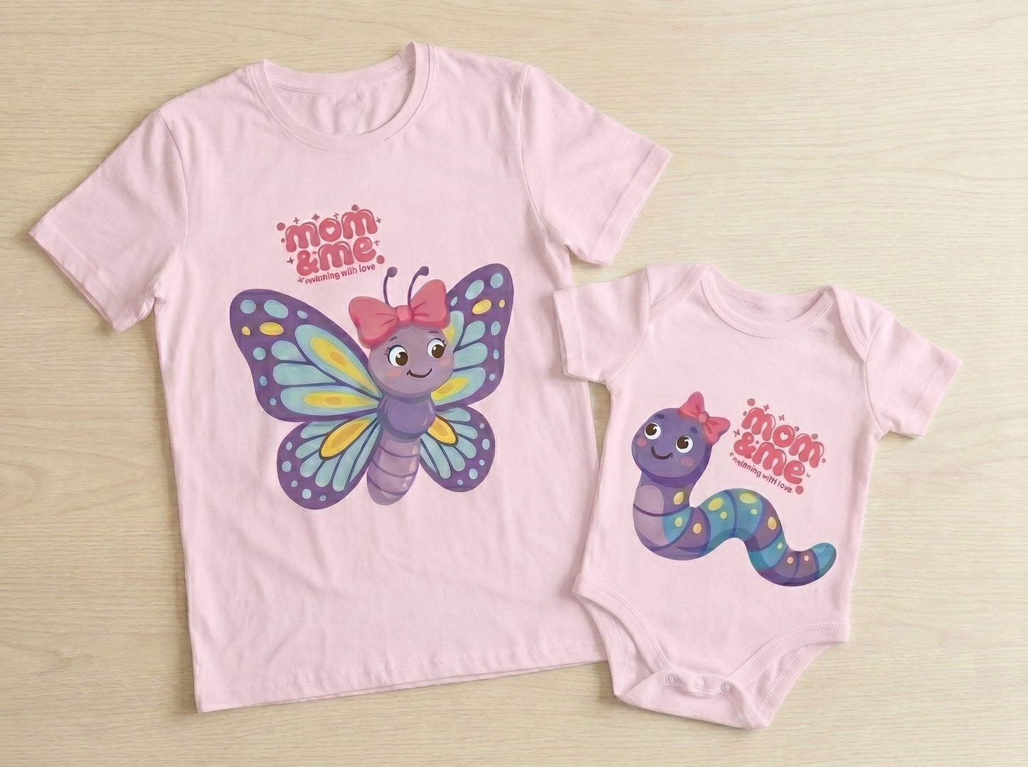 Mamá Mariposa & Bebé Gusanito ( Body )