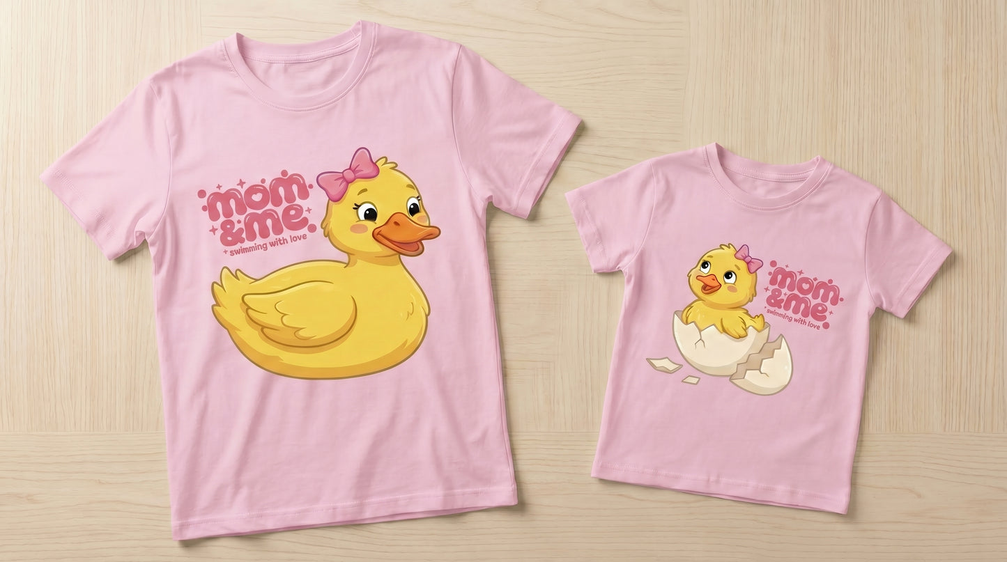 Mama Duck & Baby Duckling (Baby T-shirt)