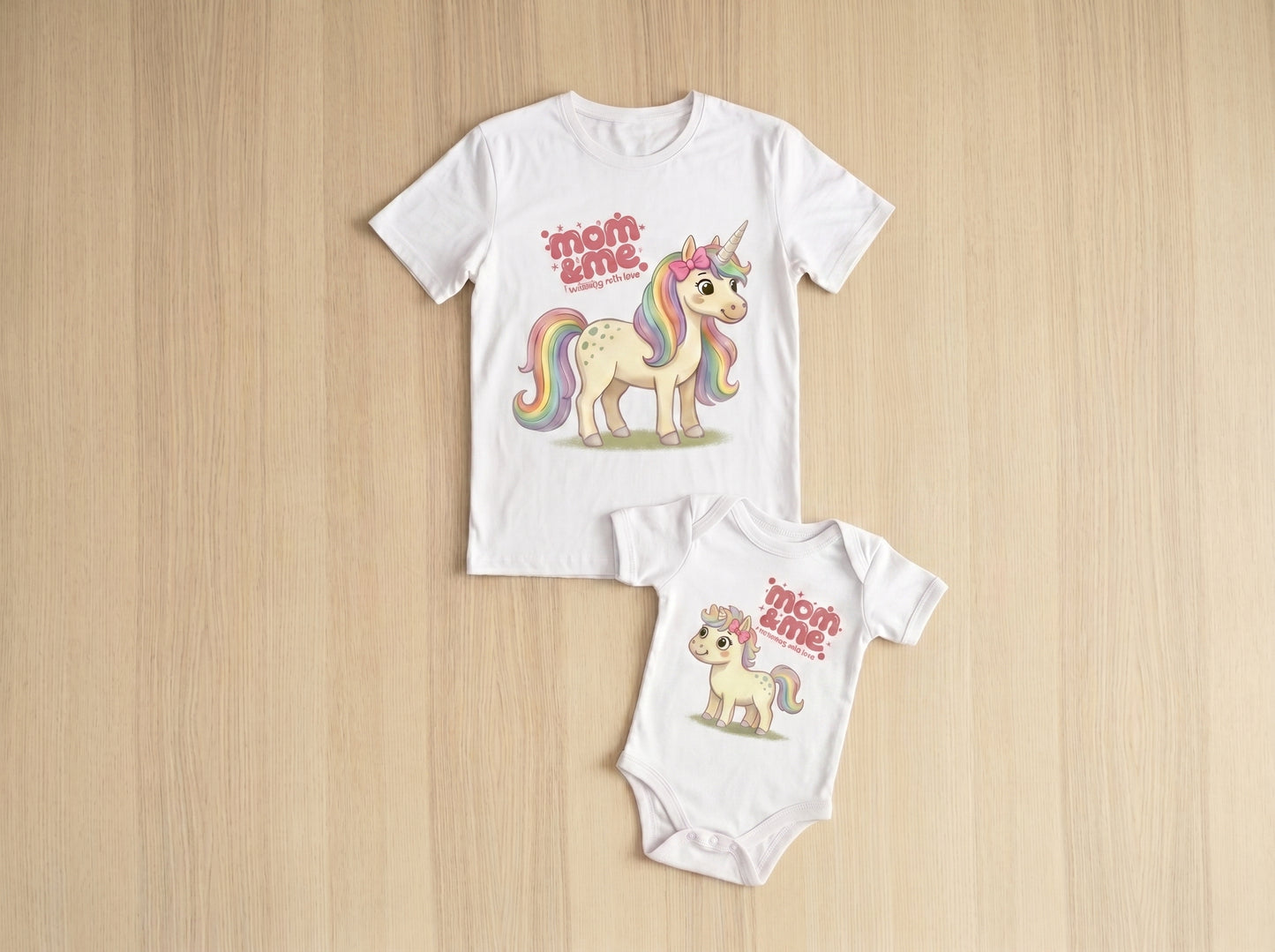 Mamá Unicornio & Bebé Unicornio ( Body )