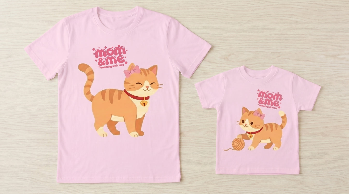 Mamá Gata & Bebé Gatito ( Camiseta Bebé)