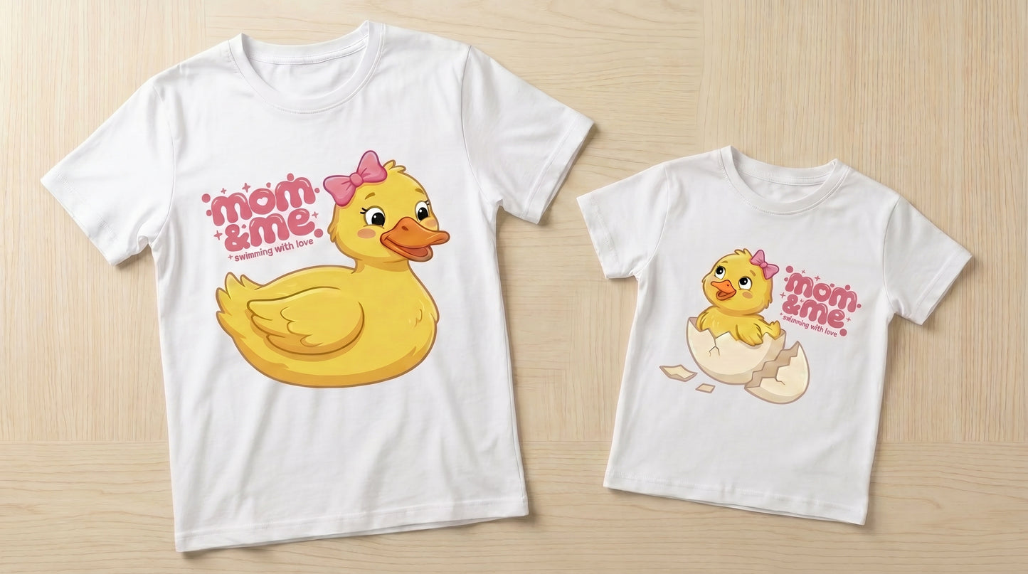 Mama Duck & Baby Duckling (Baby T-shirt)