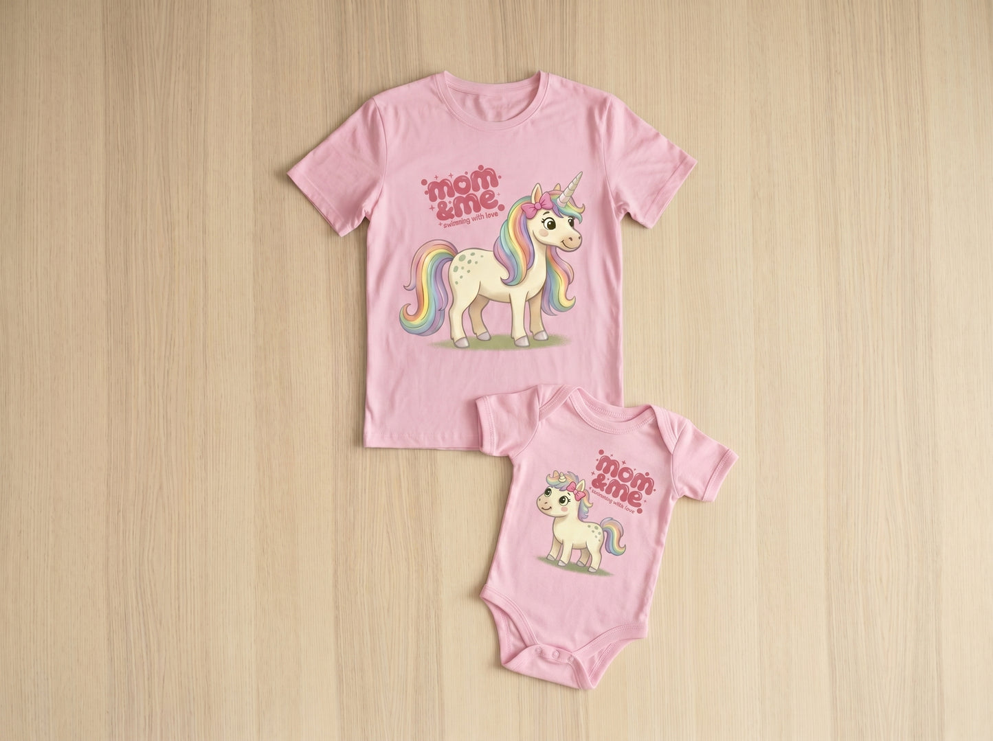 Mamá Unicornio & Bebé Unicornio ( Body )
