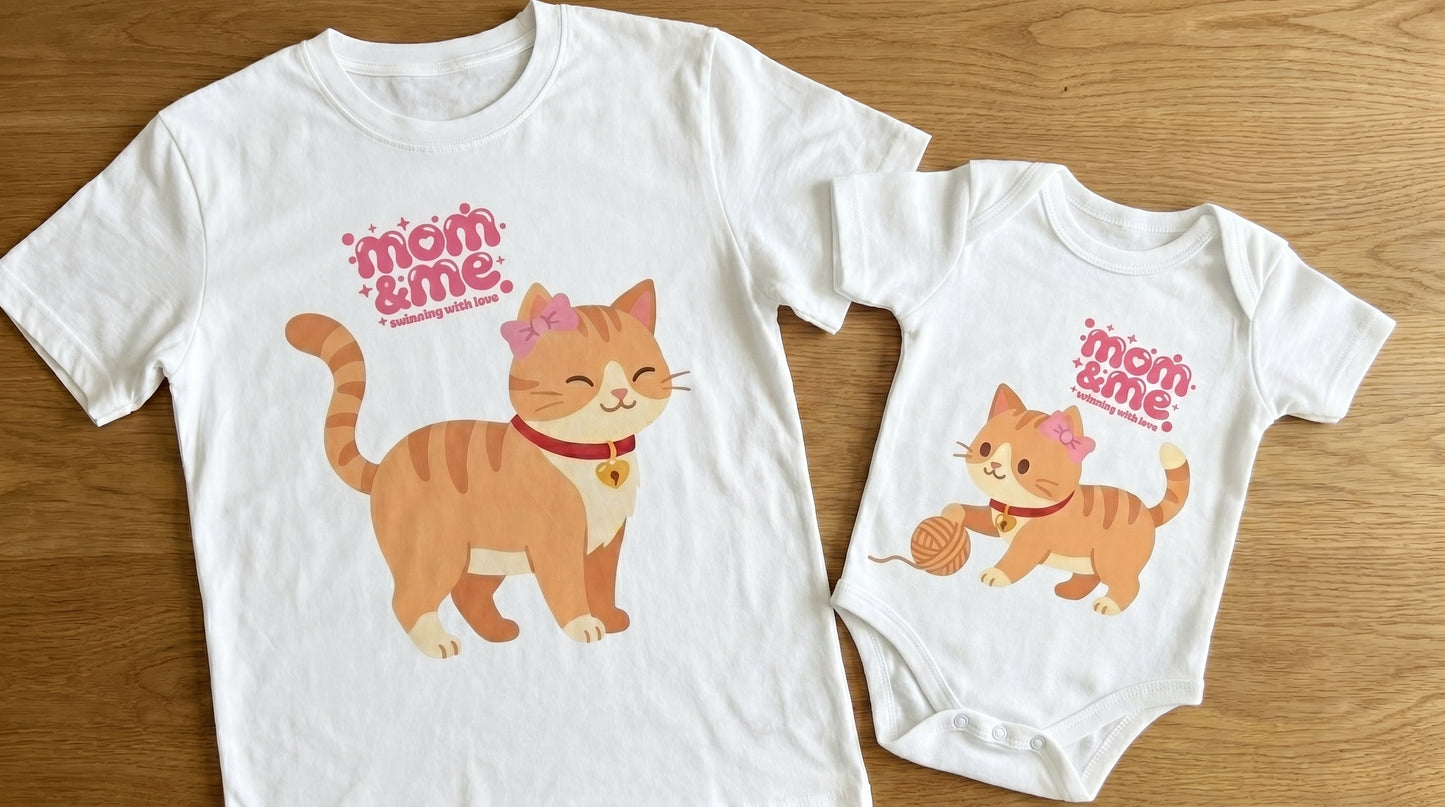 Mama Gata y Bebé Gatito ( Body)